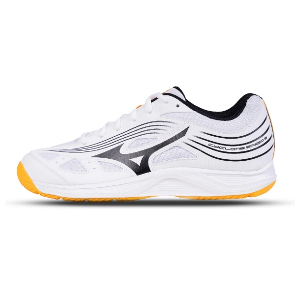 Giày Cầu Lông Mizuno Cyclone Speed 3 - Trắng Đen Chính Hãng